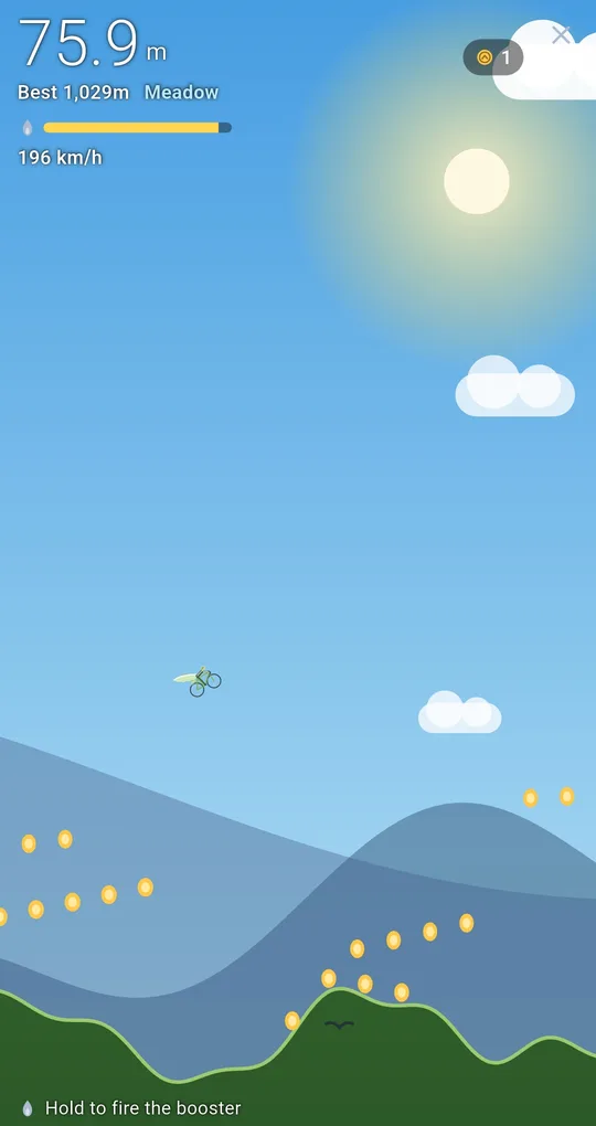 WingBike flight screen
